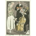 thumbnail image 2 of Fernand Siméon 18x24 Black Ornate Framed Double Matted Museum Art Print Titled: O Master El Relicario; Ribbon Dinner Dress (1920), 2 of 5