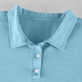 thumbnail image 6 of Breeze Polo Shirts for Men Long Sleeve Henley Button T Shirts Causal Loose Lightweight Breathable Tees, 2XL, 6 of 9