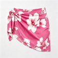 thumbnail image 3 of Boho Floral Beach Wraps for Women Bikini Cover Ups (Hot Pink One Size), 3 of 3