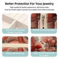 thumbnail image 3 of Coral Travel Portable Square Earring Organizer with Necklace Holder - Jewelry Box, Display Case - Store Rings, Earrings, Necklaces, Bracelets - Suitable for Girls and Women, 3 of 6