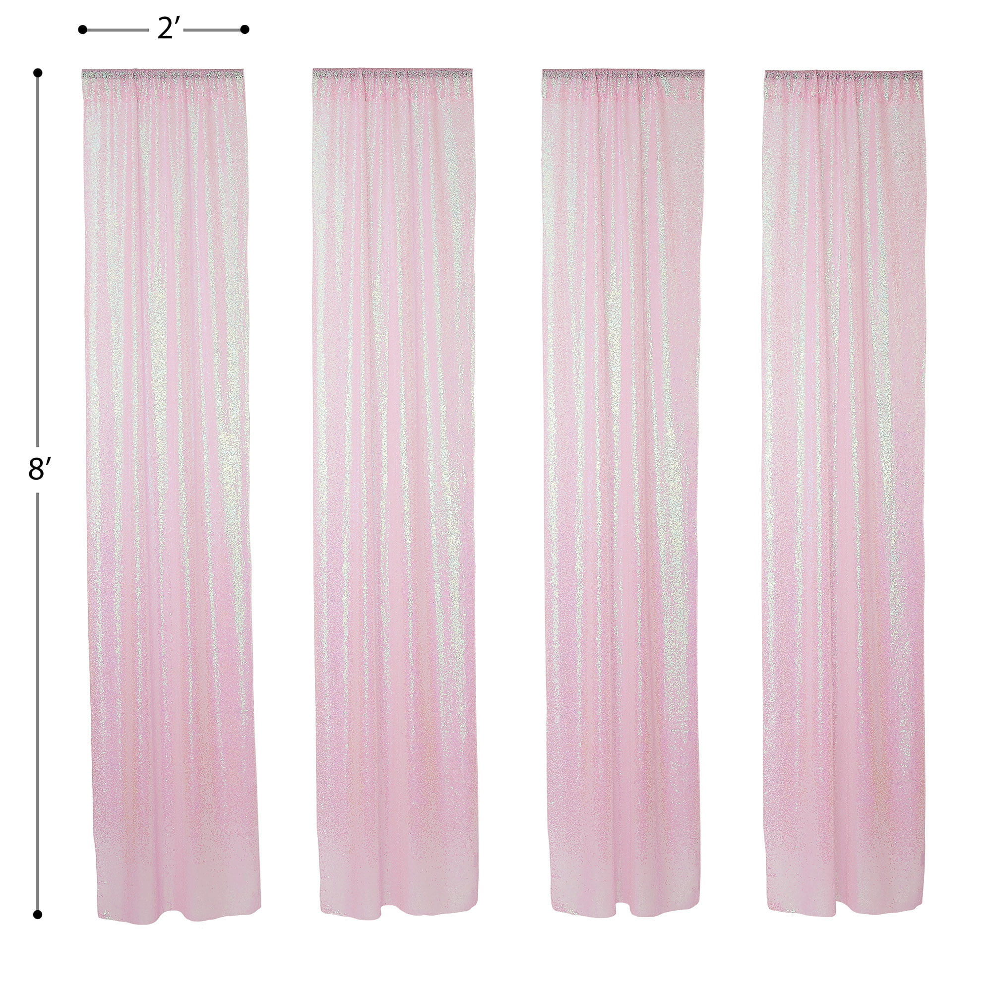 Hot Pink Sequin Curtain 4ft x 8ft Glittery Backdrop for Photography Great  Gatsby Decorations Party: : Electronics & Photo