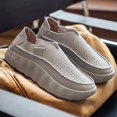 thumbnail image 4 of Men's Slip‑on Perforated Platform Casual Shoes, Soft Upper Daily Footwear for Walking and Casual Outings, 4 of 8