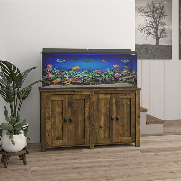 Ollie Hutch Farmington 55 Gallon Aquarium Stand in Rustic