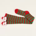 thumbnail image 6 of NMMUED Christmas Socks Candy Cane Socks Leg Warmers Christmas Socks for Adults Long Striped Socks Christmas Gifts for Women Cute Thigh High Socks Army Green One Size, 6 of 6