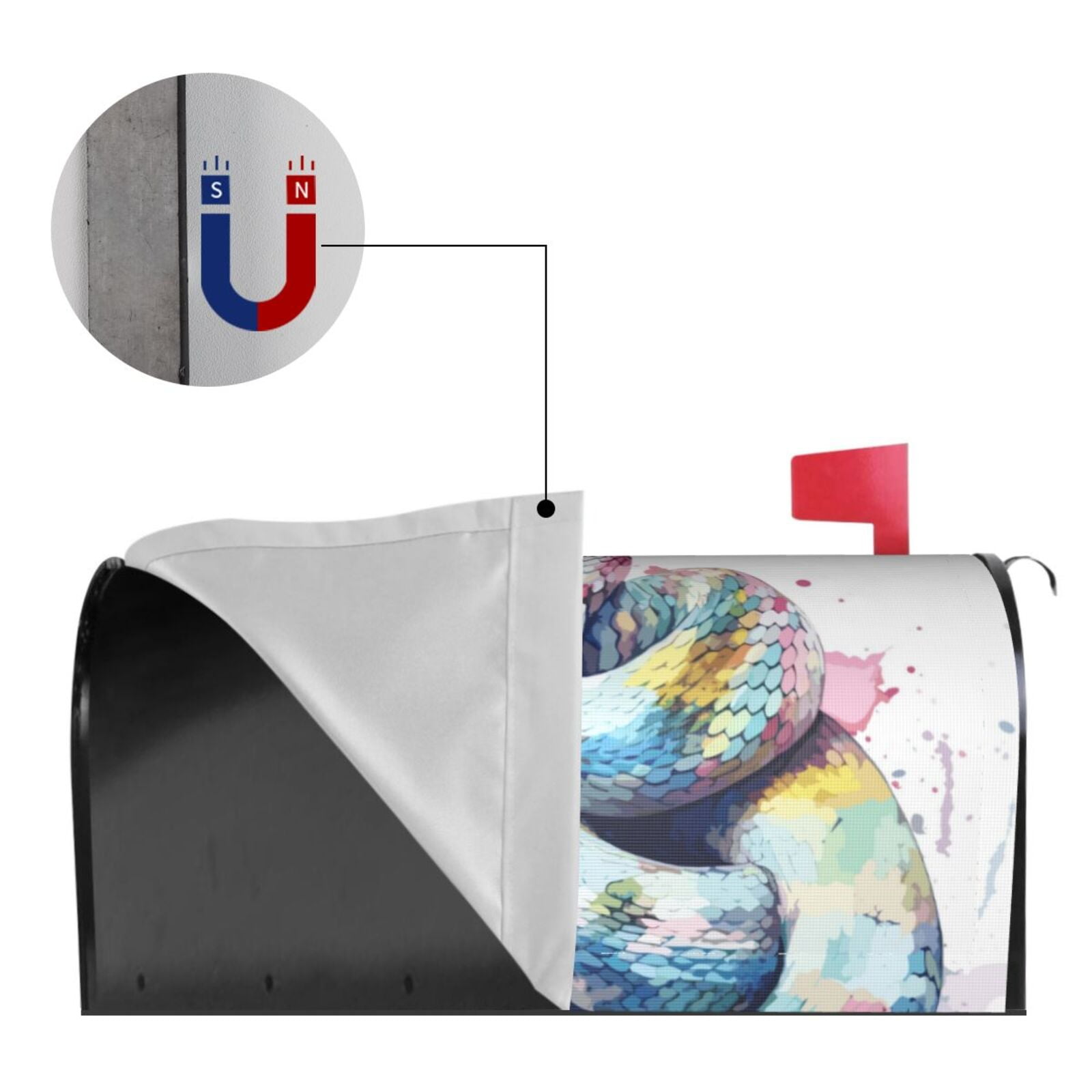 Kdxio Magnetic Mailbox Cover 21x18 in Mailbox Cover Outdoor Decoration Holiday Mailbox Covers for Home Garden Yard-21x18 in