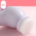 thumbnail image 2 of FELTECHELECTR Cepillo limpiador facial eléctrico para limpieza profunda de poros, para mujer y hombre, con 5 cabezales (rosa), 2 of 6