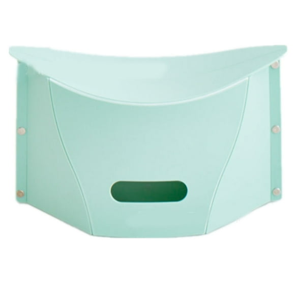 Card Folding Stool Outdoor Travel Portable Carrying Basket Folding Stool Plastic Low Stool Bean Green