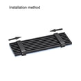 thumbnail image 4 of Aluminum Heatsink Kit 70 x 22 x 3mm Black with Silicone Thermal Pads for M.2, for 2280 SSD, 4 of 4