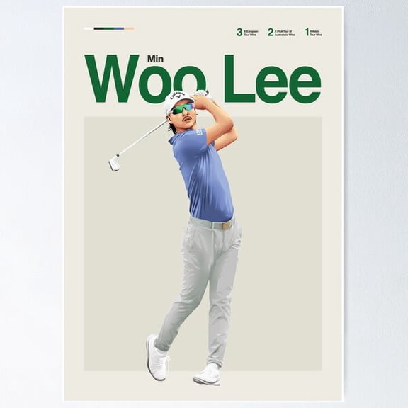 Min Woo Lee Print – Minimalist Golf Wall Art Poster Wall Art, Modern Wall Decor For Living Room Bedroom, 8x12 UNFRAMED
