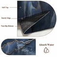 thumbnail image 6 of Round Rugs 5Ft, Navy Blue Round Area Rug Washable Indoor Throw Carpet, Luxury Abstract Modern Art Soft Non Slip Circle Rug for Cabinet Bathroom Home Decor Aesthetic, 6 of 8