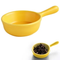 Uioepy Final Sale The Dipping Bowl Is Yellow Dipping Bowl With Handle Small Seasoning Dishes Serving Plates Perfect For Individual Dipping Such As Ketchup For French Fries Tableware Glass Bowl