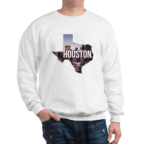CafePress - Houston, Texas Sweatshirt - Crew Neck Sweatshirt