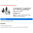 thumbnail image 2 of CV Joint Repair Kit - Compatible with 1999 - 2004 Jeep Grand Cherokee 2000 2001 2002 2003, 2 of 2