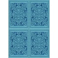 thumbnail image 1 of Ahgly Company Machine Washable Indoor Rectangle Transitional Blue Area Rugs, 6' x 9', 1 of 7
