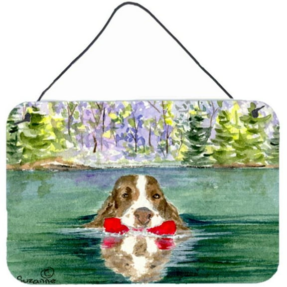 8 x 12 in. Springer Spaniel Indoor Aluminium Metal Wall Or Door Hanging Prints