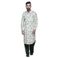 thumbnail image 2 of Atasi Kurta Pathani en Rayonne Imprimée avec Salwar Uni pour Tenue de Fête pour Hommes, 2 of 5