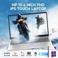 thumbnail image 5 of HP 15.6 Flagship Touchscreen Laptop Computer, AMD Ryzen 7 7730U, 16GB RAM, 512GB SSD, 15.6" Full HD Display, HD Webcam, Windows 11 Pro, Wi-Fi 6 for Business & Student, 5 of 8
