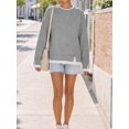 thumbnail image 6 of Womens Oversized Crewneck Sweatshirt - Teacher Outfits Fall Long Sleeve Top, 6 of 7