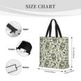 thumbnail image 4 of Disketp Skull with Cash Canvas Tote Bag,Women Shoulder Bag Crossbody Handbag with Zipper Closure, 4 of 8