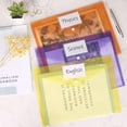 thumbnail image 7 of 48pcs Plastic Envelopes Poly Envelopes, Clear Document Folders with Snap Button Closure, Letter Size, A4 Size with Label Pocket for School Home Work Office Organization, 5Colors, 7 of 7