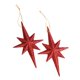 thumbnail image 2 of 2 colgantes de estrellas navideñas con purpurina, adornos reutilizables para colgar. Rojo, 2 of 8
