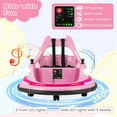 thumbnail image 4 of Costway 12V Kids Electric Ride On Bumper Car Battery Powered Bumper Car with Remote Control Pink, 4 of 7