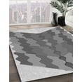 thumbnail image 2 of Ahgly Company Indoor Rectangle Patterned Gray Cloud Gray Area Rugs, 6' x 9', 2 of 6