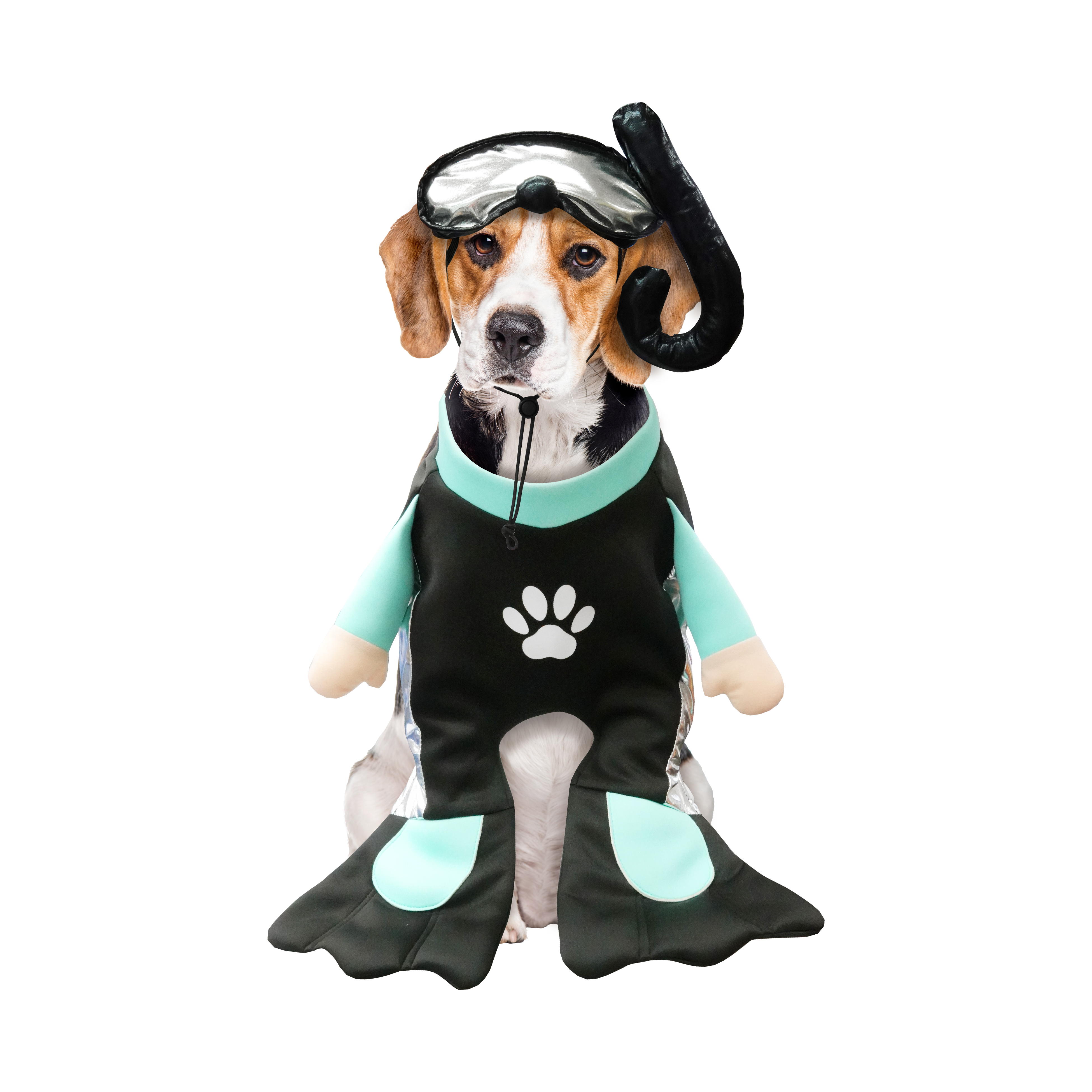Best Furry Friends Costume for Dogs or Cats, Scuba Diver, Medium
