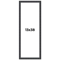 13x38 Frame Black Real Wood Picture Frame Width 1.25 inches | Interior Frame Depth 0.5 inches |