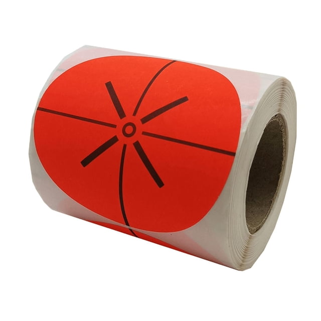 Dalazy Self Adhesive Targets Stickers Practice Paper Stickers Outdoor Red 3 inch