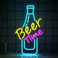 thumbnail image 3 of UPONRAY Beer Time Neon Signs, 11.8"*14.7" Dimmable & USB-Powered LED Neon Light, Stylish Wall Decor for Bar, Party, Restaurant, Living Room, Man Cave, 3 of 12