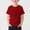 Red, variant on NAISIBABY Boys Short Sleeve T-Shirt, Fashion Graphic Casual Summer Crewneck Patriotic 4th of July Tee Pink Size 8