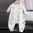 thumbnail image 2 of 2-3 Years Newborn Boys Set Infant Romper Long Sleeve Crawling Suit Clothing Sleepwear Warm Jumpsuit Unisex Fall Winter, 2 of 5