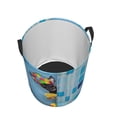 thumbnail image 4 of Xecao Prague Ratter Dog in Bathtub Print Laundry Hamper Basket,designed for Blanket Storage and Nursery Clothes in the Bedroom, 4 of 8