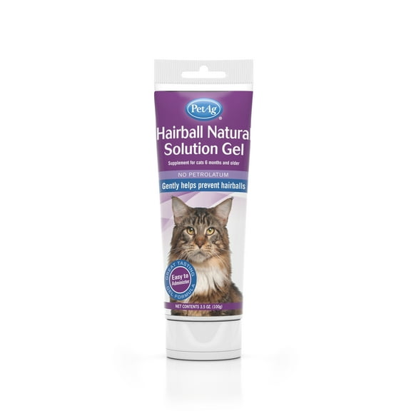 PetAg Hairball Natural Solution Gel for Cats, 3.5 oz