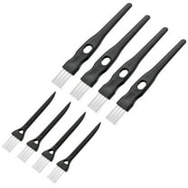 Uxcell Shaver Cleaning Brush with Black Handle White Nylon Bristles 2 Sizes, 8 Counts