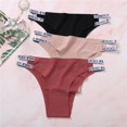 thumbnail image 2 of 2 unids/Set Sexy brasileño bragas mujeres sin costuras tangas M-XL señoras suave calzoncillos letra suave ropa interior femenina lencería 2021pangjing, 2 of 4