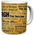 thumbnail image 3 of Ciy of Inspired Mug, Ceramic Coffee Cup, Prined ex heme, Pennsylvania Pride, Area Landmarks, Black & Yellow Deail, Yellow Accen, Grea Novely Gifs 11 Fl Oz, 3 of 6