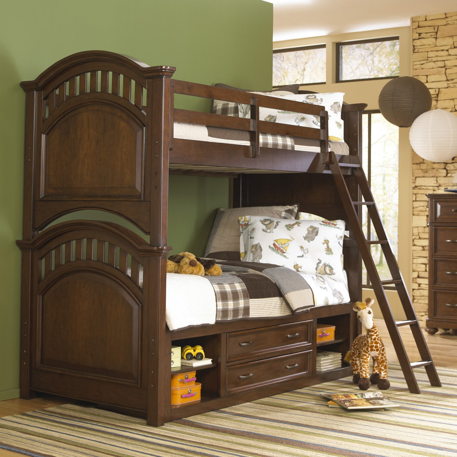 Expedition Twin Over Bunk Bed Cherry Com