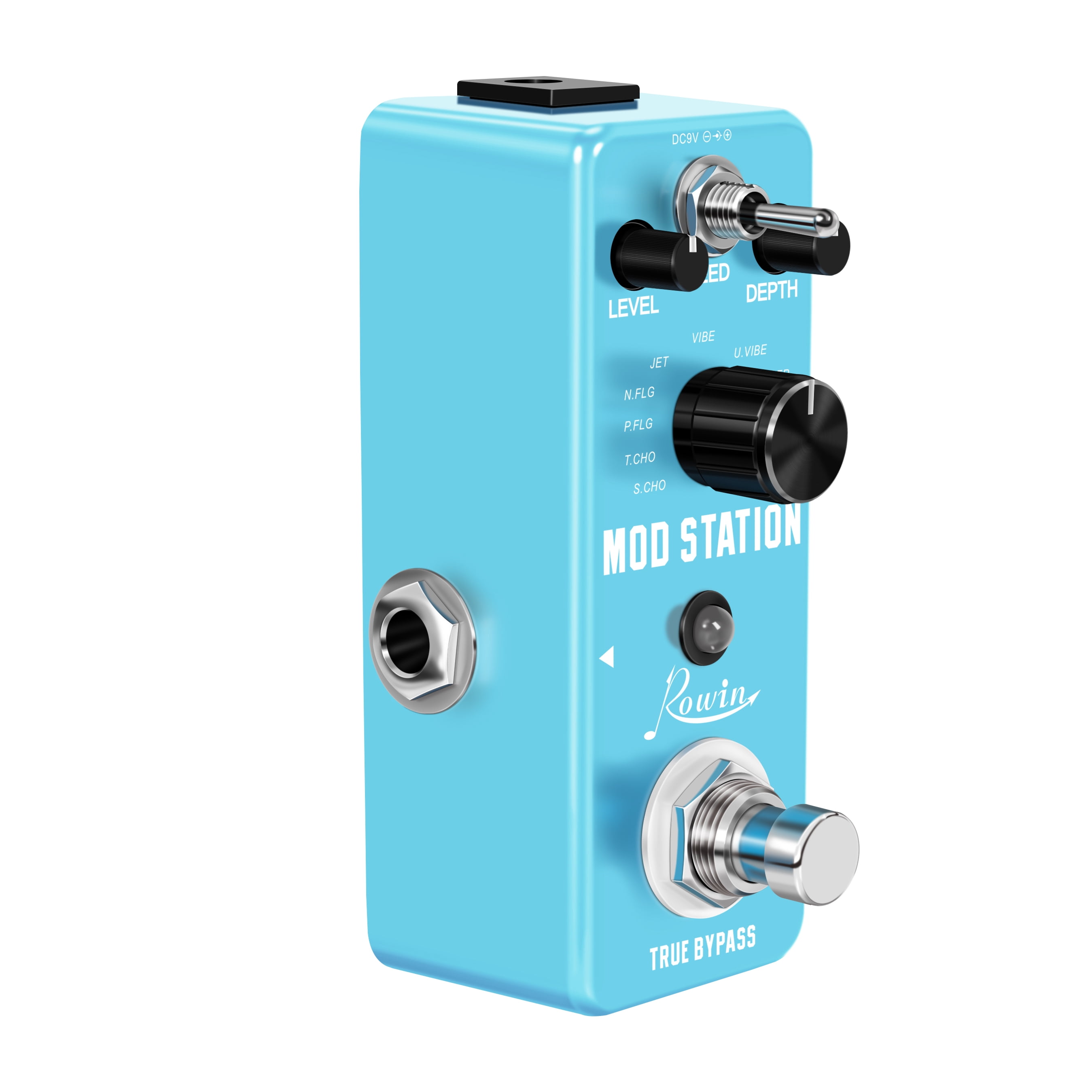 Rowin Mod Station 11 in 1 Digital Modulation Guitar Effects Pedal True Bypass LEF-3808