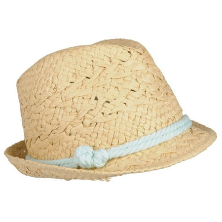 Brinley Co Women's Woven Paper Fedora