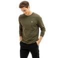 thumbnail image 2 of U.S. Polo Assn. Men's Cotton Crewneck Tee with Long Sleeves, Sizes S-XL, 2 of 4