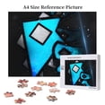 thumbnail image 6 of Lsque Geometry Dash Pattern Wooden Picture Puzzle ,500 Piece Jigsaw Puzzle ,Family Fun Puzzle, Home Décor Puzzle, Gift Puzzle(Vertical style), 6 of 8