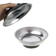 thumbnail image 2 of Round Magnetic Parts Tray Bowl Dish Stainless Steel Garage Holder Tool Organizer, 2 of 17