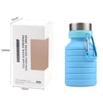 thumbnail image 3 of Termo Plegable de Silicon Tapa de Acero Azul 550ml HappyWare Plegable, 3 of 3