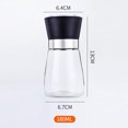 thumbnail image 2 of Salt and Pepper Grinder Set Black Ceramic Spice Grinder with Adjustable Coarseness Pepper Mill Stainless Steel Salt Grinder Refillable Grinder Home Kitchen Gift, 2 of 7