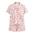 thumbnail image 5 of Halloween Women’s Printed Notched Top and Shorts Pajama Set from Way to Celebrate, 2-Piece, Sizes XS-3X, 5 of 5