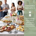 thumbnail image 5 of 24 Pieces 3.35 Inch Table Number Holder Place Card Photo Holder Picture Name Menu Clips Memo Cards Stand for Wedding Reception Anniversary Birthday Party Centerpieces (Black), 5 of 9