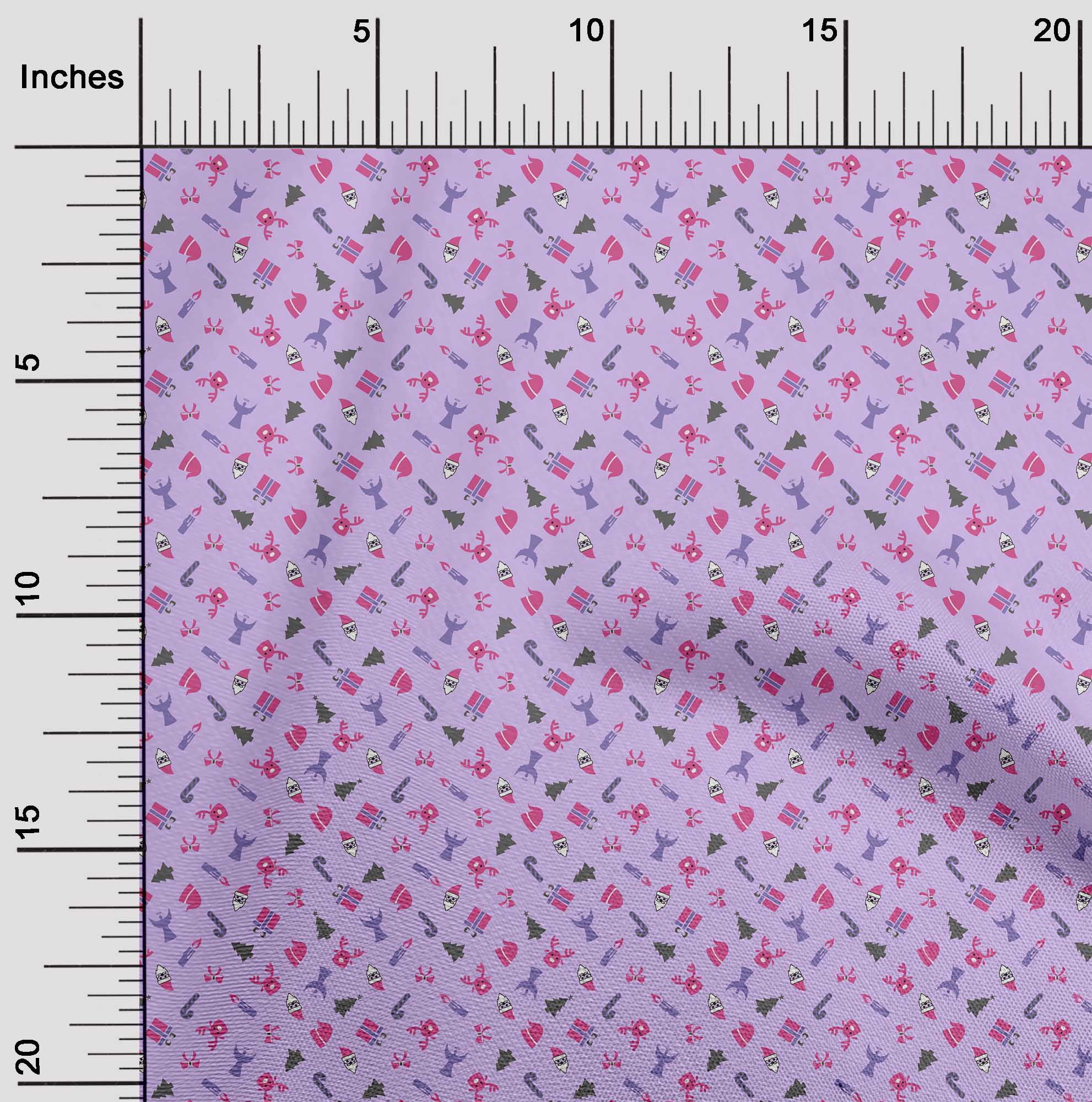 oneOone Cotton Jersey Medium Purple Fabric Christmas Sewing Material Print Fabric By The Yard 58 Inch Wide