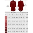 thumbnail image 6 of SHOWMALL Women's Casual Lightweight Open Front Cardigans Soft Draped 3/4 Sleeve Cardigan, US Size XL, White, 6 of 8